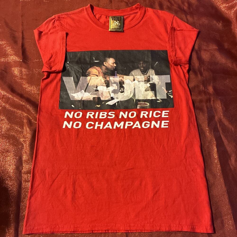 Vault “No Ribs,No Rice,No Champagne” Tee Size Men’s Small